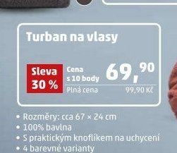 Turban na vlasy