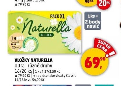 Vložky Naturella