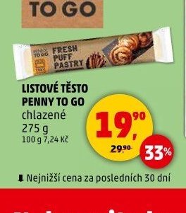 LISTOVÉ TĚSTO PENNY TO GO chlazené