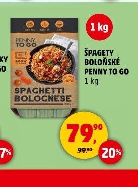 ŠPAGETY BOLOŇSKÉ PENNY TO GO