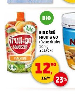 Bio dřeň Fruit & Go různé druhy