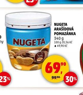 Nugeta arašídová pomazánka