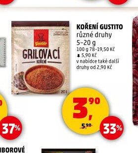 Koření Gustito různé druhy