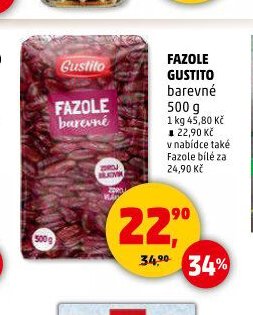 Fazole Gustito barevné