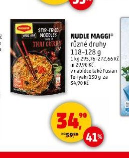 Nudle Maggi různé druhy