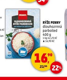 Rýže Penny dlouhozrnná parboiled