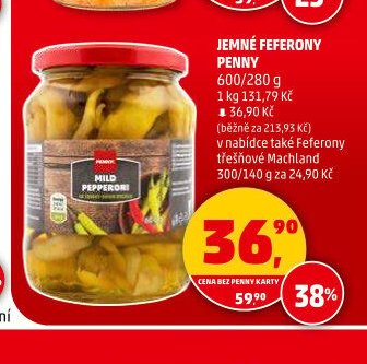 Jemné feferony Penny