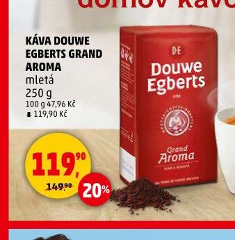 Káva Douwe Egberts Grand Aroma mletá 250 g