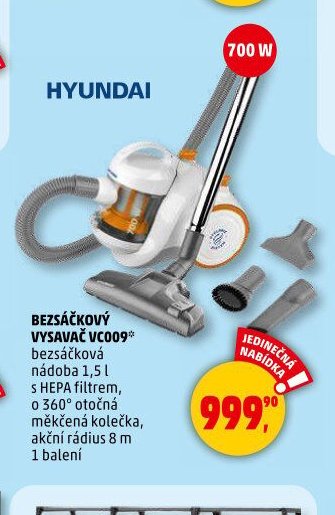 Bez sáčkový vysavač Hyundai VC009