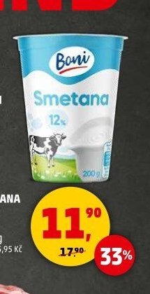 Smetana 12% Boni