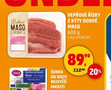 VEPŘOVÉ ŘÍZKY Z KÝTY DOBRÉ MASO