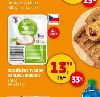 ODTUČNĚNÝ TVAROH KARLOVA KORUNA