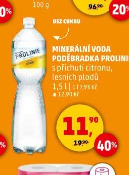 MINERÁLNÍ VODA PODĚBRADKA PROLINIE