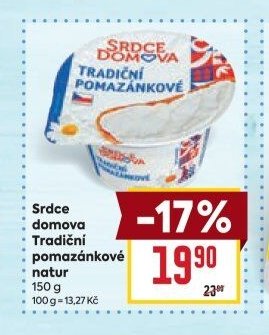 Srdce domova Tradiční pomazánkové natur 150 g