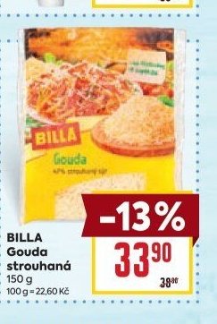 BILLA Gouda strouhaná 150 g