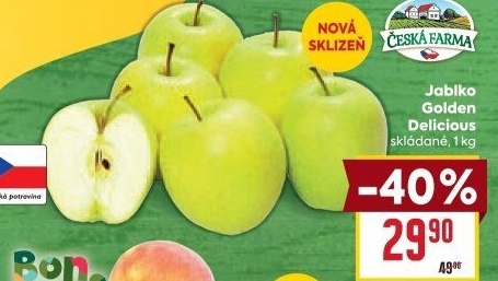 Jablka Golden Delicious Česká Farma