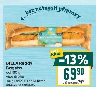 Obložená bageta Billa Ready