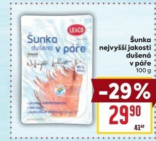 Šunka dušená nejvyšší jakosti LE&