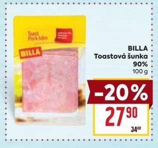 Šunka toastová Billa