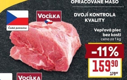 Vepřová plec bez kosti Vocílka