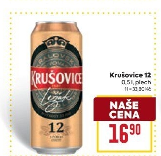 Pivo světlý ležák Královský 12° Krušovice