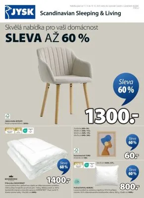 akční leták Jysk 17.9.2025-19.10.2025