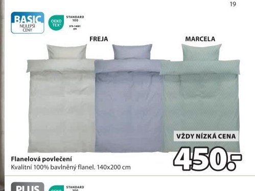 Flanelové povlečení FREJA, MARCELA