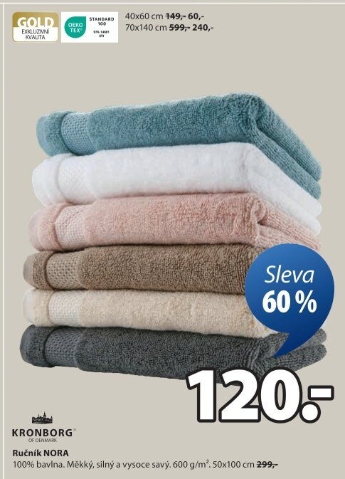 Ručník Gold Kronborg