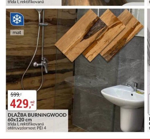 DLAŽBA BURNINGWOOD 60x120 cm - bauMax akcniletaky.com