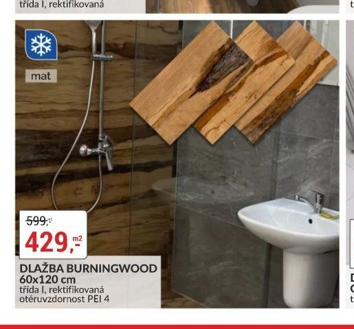 DLAŽBA BURNINGWOOD 60x120 cm - bauMax akcniletaky.com