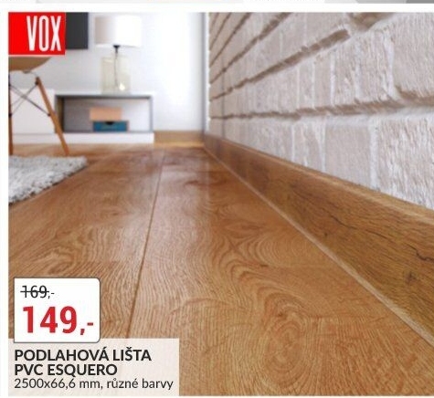 Podlahová lišta PVC