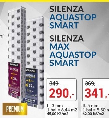 Podložka pro laminátové podlahy Silenza Aquastop Afirmax