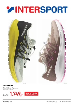 akční leták Intersport 17.9.2025-29.9.2025