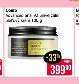 Cosrx Advanced Snail92 univerzální pleťový krém 100 g