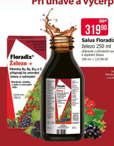 Salus Floradix Železo 250 ml
