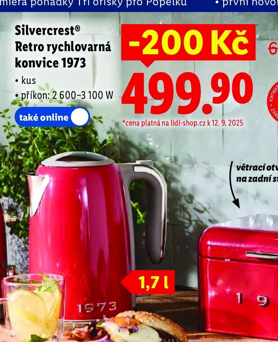 Silvercrest Retro rychlovarná konvice 1973 - Lidl akcniletaky.com