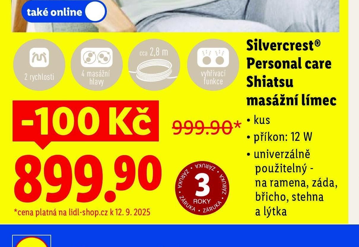 Silvercrest Personal care Shiatsu masážní límec