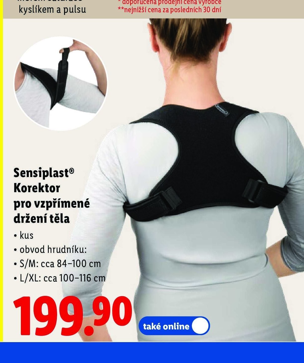 Sensiplast Korektor pro vzpřímené držení těla