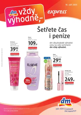 akční leták dm drogerie 18.9.2025-15.10.2025