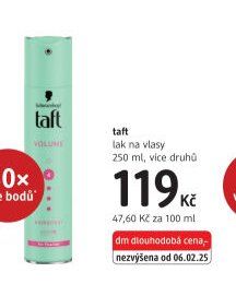 Taft lak na vlasy