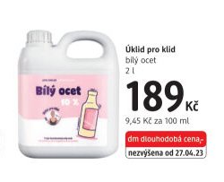 Úklid pro klid bílý ocet
