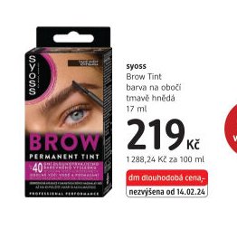 syoss Brow Tint barva na obočí