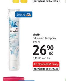 ebelin odličovací tampony