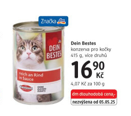 Konzerva pro kočky Dein Bestes