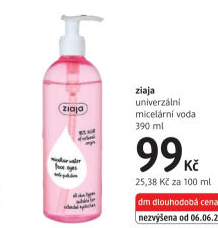 Micelární voda Ziaja