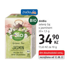 Zelený čaj dm Bio