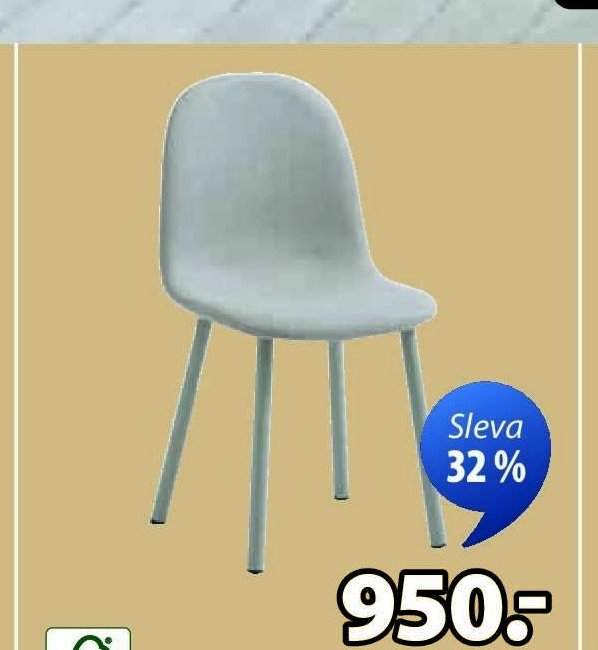 Šedá jídelní židle