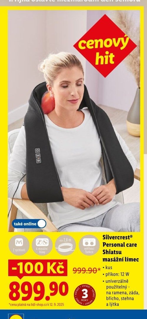 Silvercrest Personal care Shiatsu masážní límec