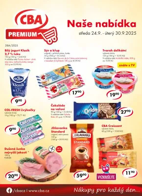 akční leták CBA 24.9.2025-30.9.2025