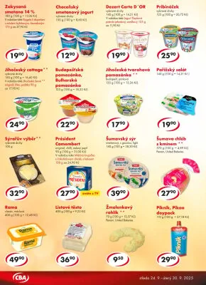 akční leták CBA 24.9.2025-30.9.2025